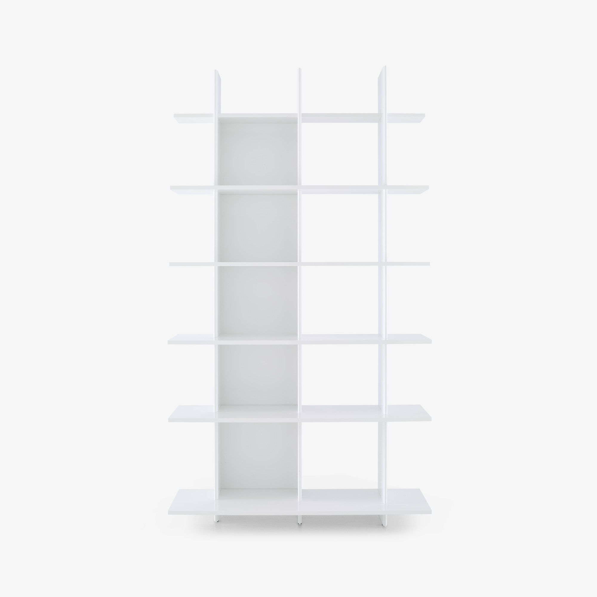 Image Single bookshelf white lacquer  1