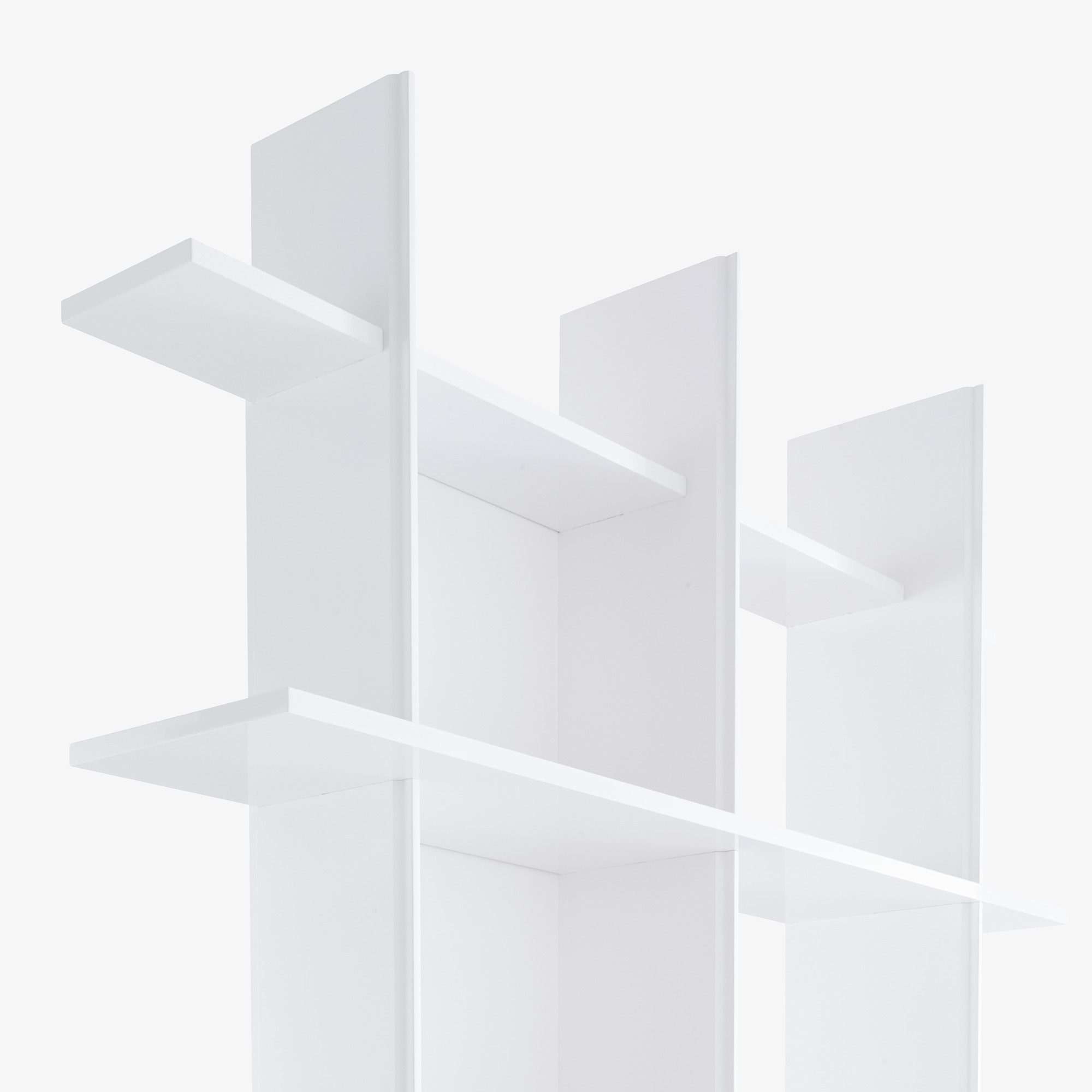 Image Single bookshelf white lacquer  6