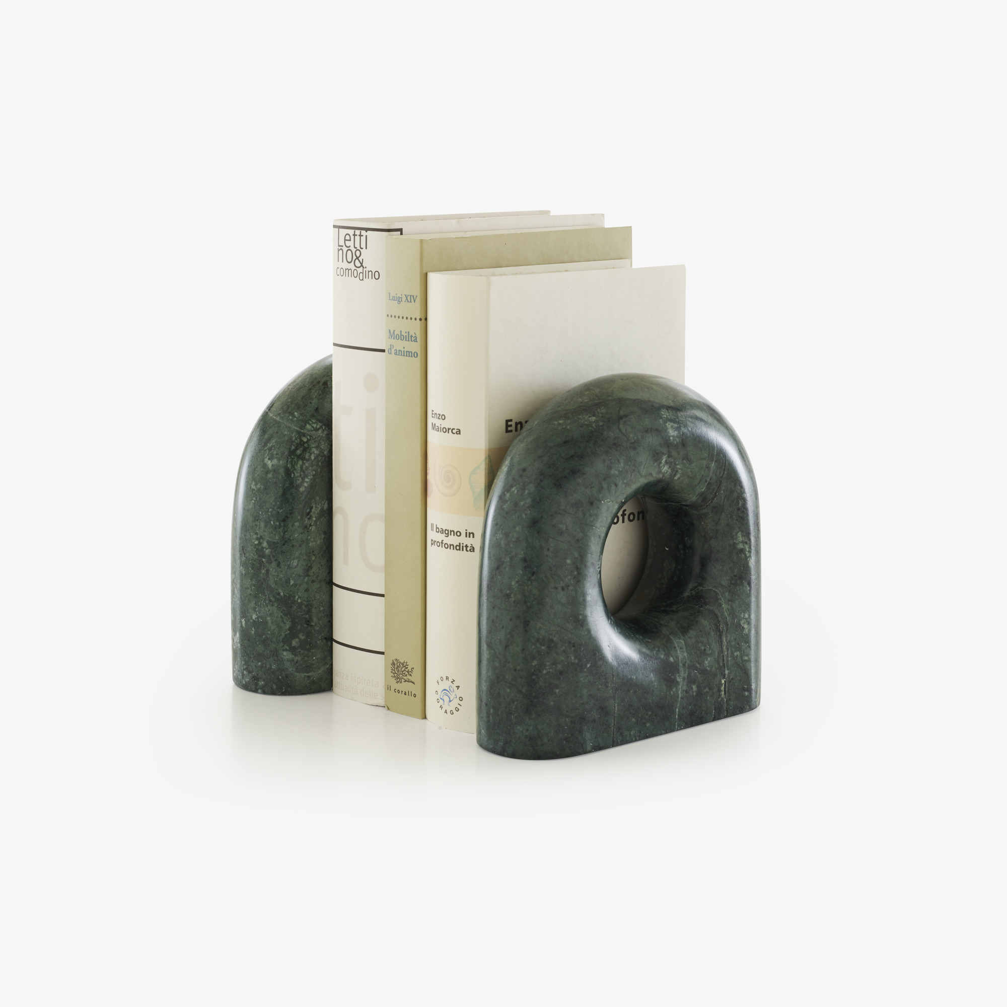 Image Bookends green marble  2