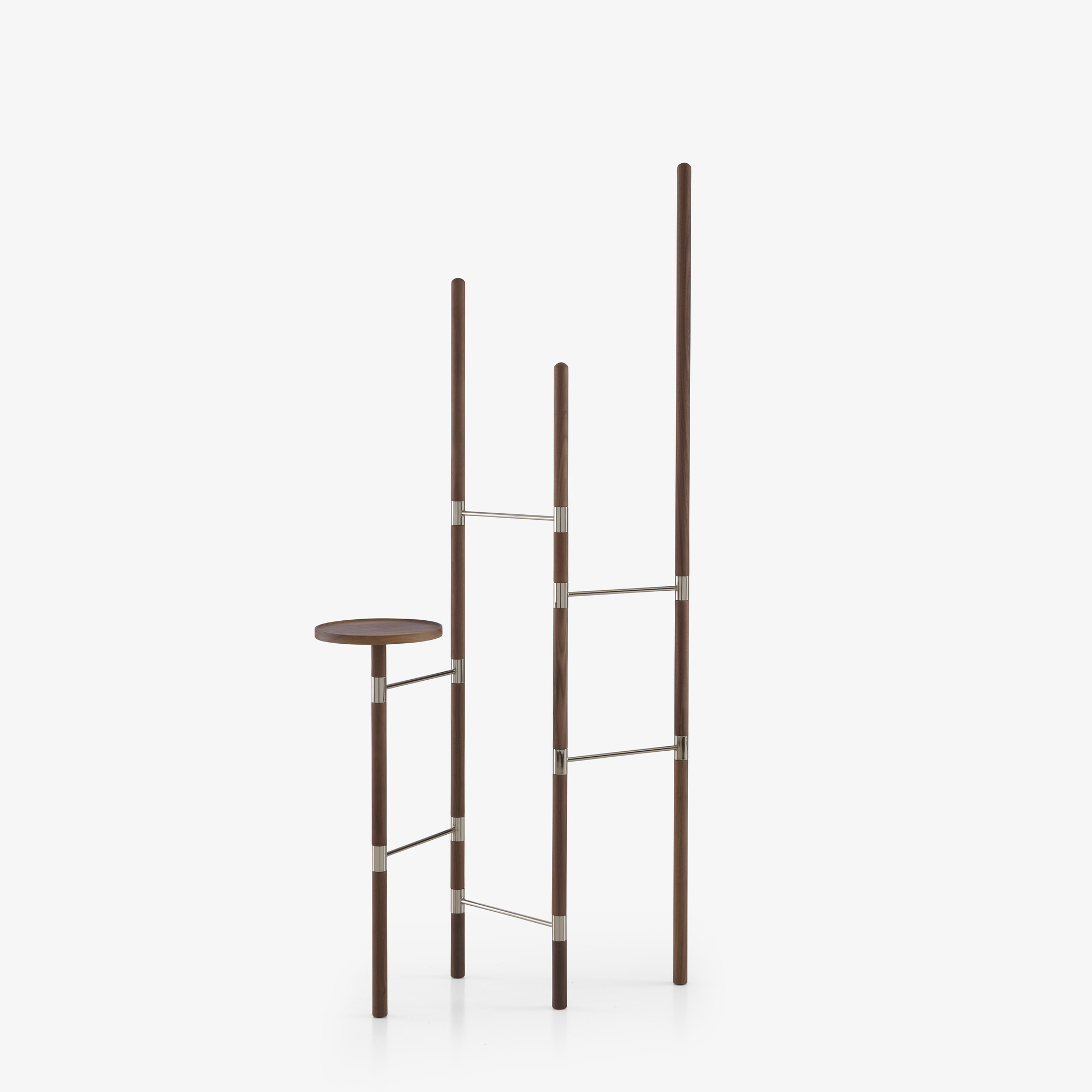 Image Clothes stand walnut / nickel  1