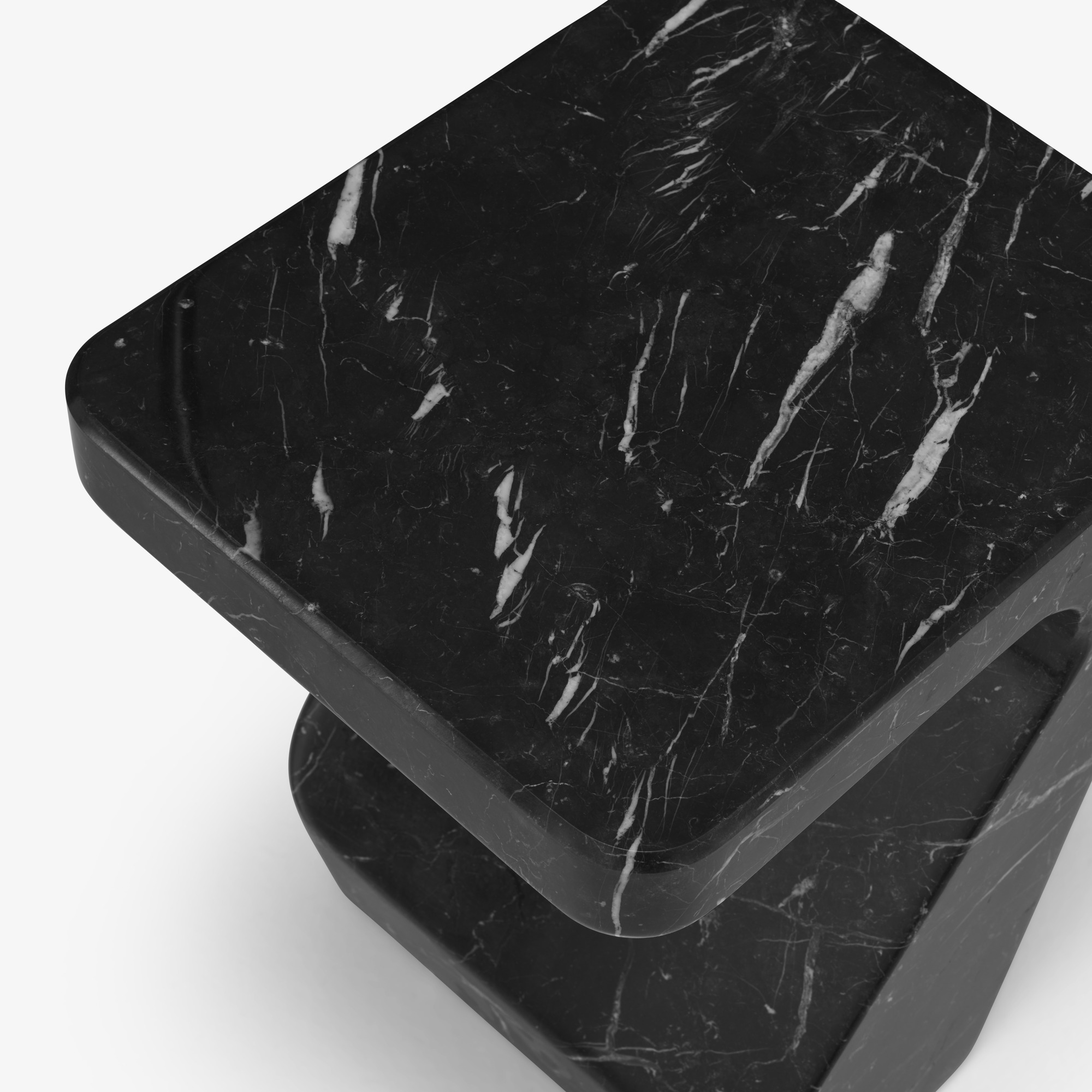 Image Table d'appoint marbre noir  5