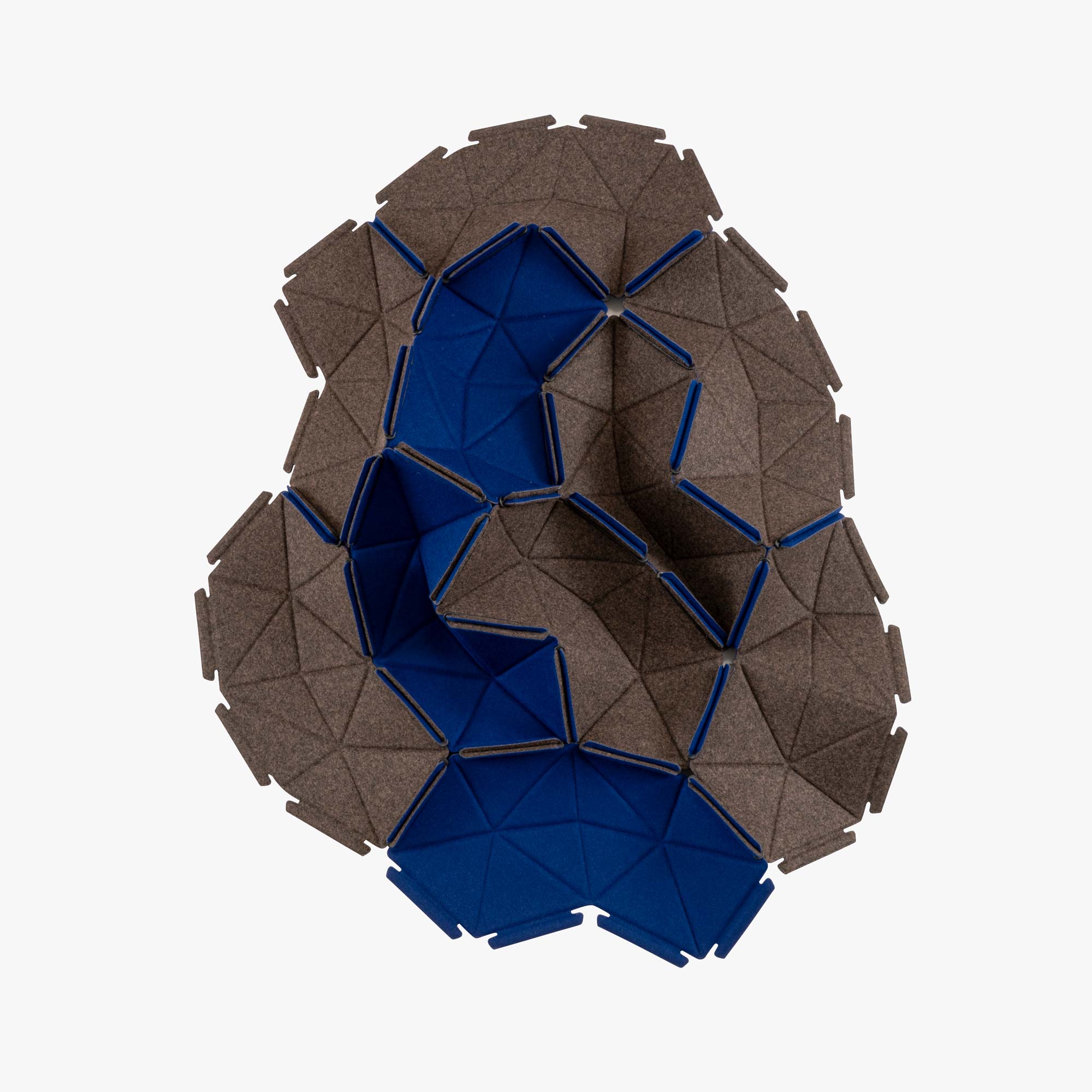 Image PACKUNG MIT 10 ELEMENTEN DIVINA 791/M378 - BLEU AZUR/CHINÉ BRUN 1