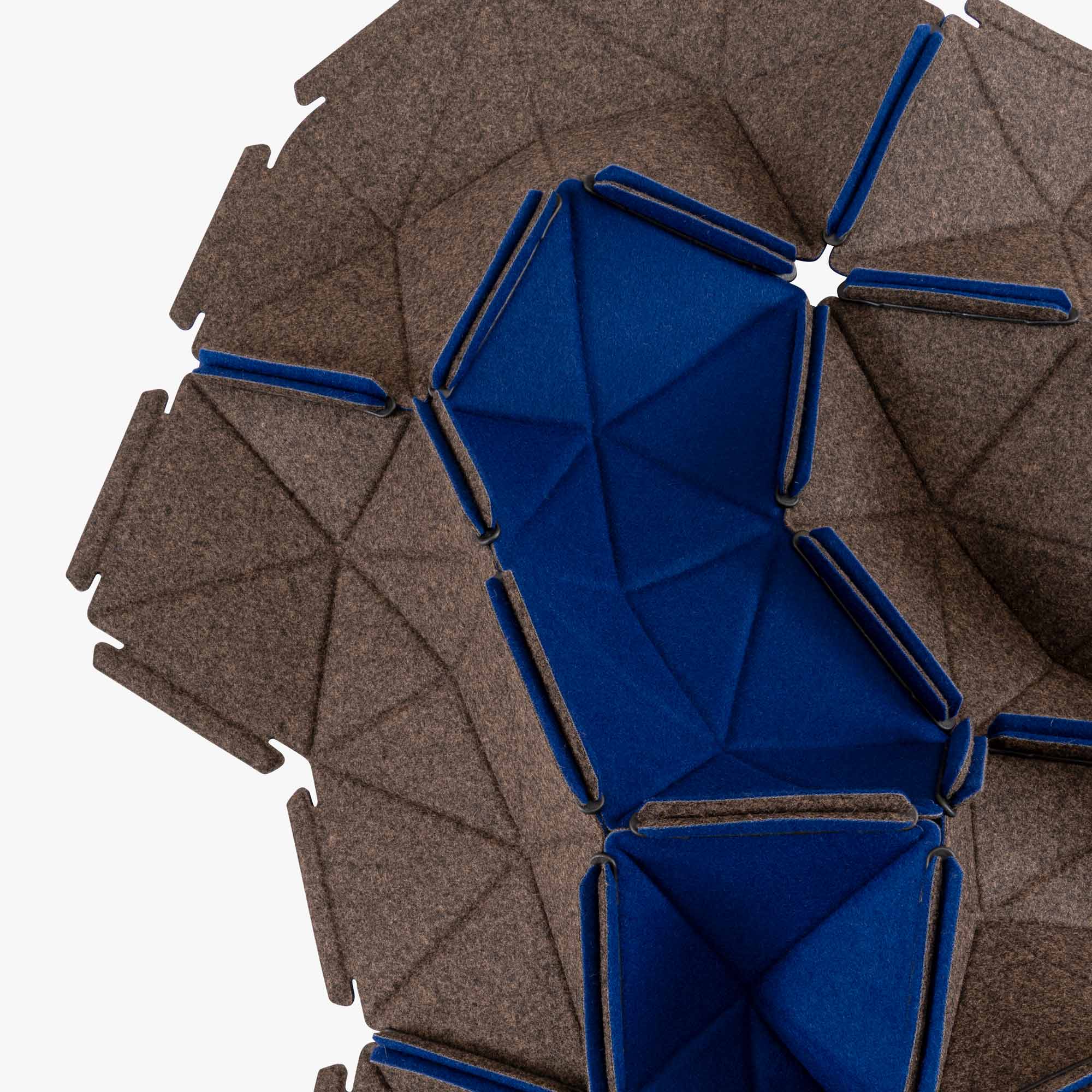 Image PACKUNG MIT 10 ELEMENTEN DIVINA 791/M378 - BLEU AZUR/CHINÉ BRUN 2