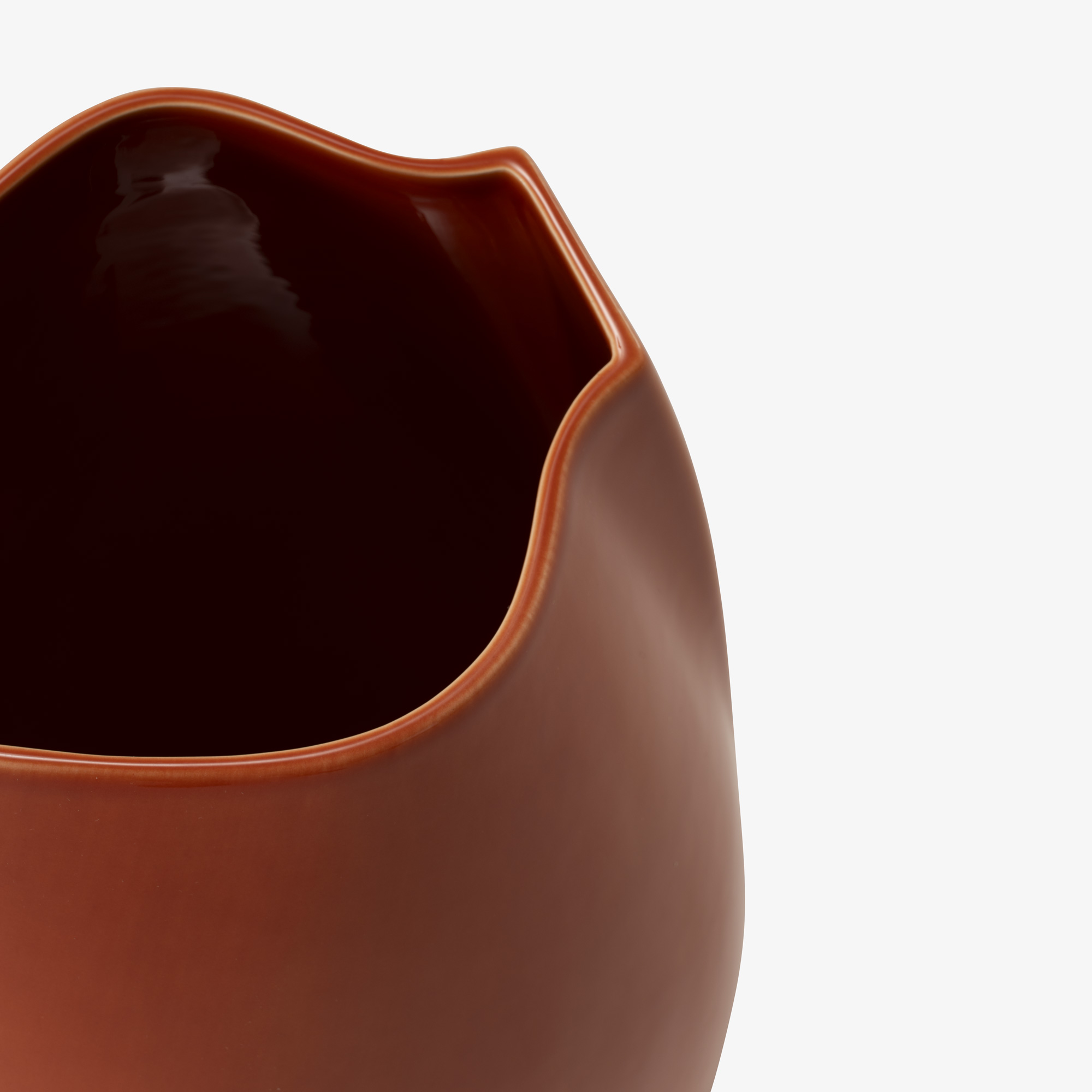 Image VASE KLEINES MODELL ORANGE GEBRANNT 2