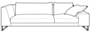 3-SITZER ASYMMETRISCH KOMPLETTES ELEMENT