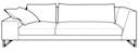 3-SITZER ASYMMETRISCH LINKS KOMPLETTES ELEMENT 