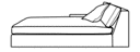 LOUNGESOFA RECHTS ARMLEHNE TYP B 