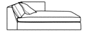 LOUNGESOFA LINKS ARMLEHNE TYP A 