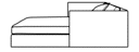 LIEGESOFA MIT 2 ARMLEHNEN TYP A 