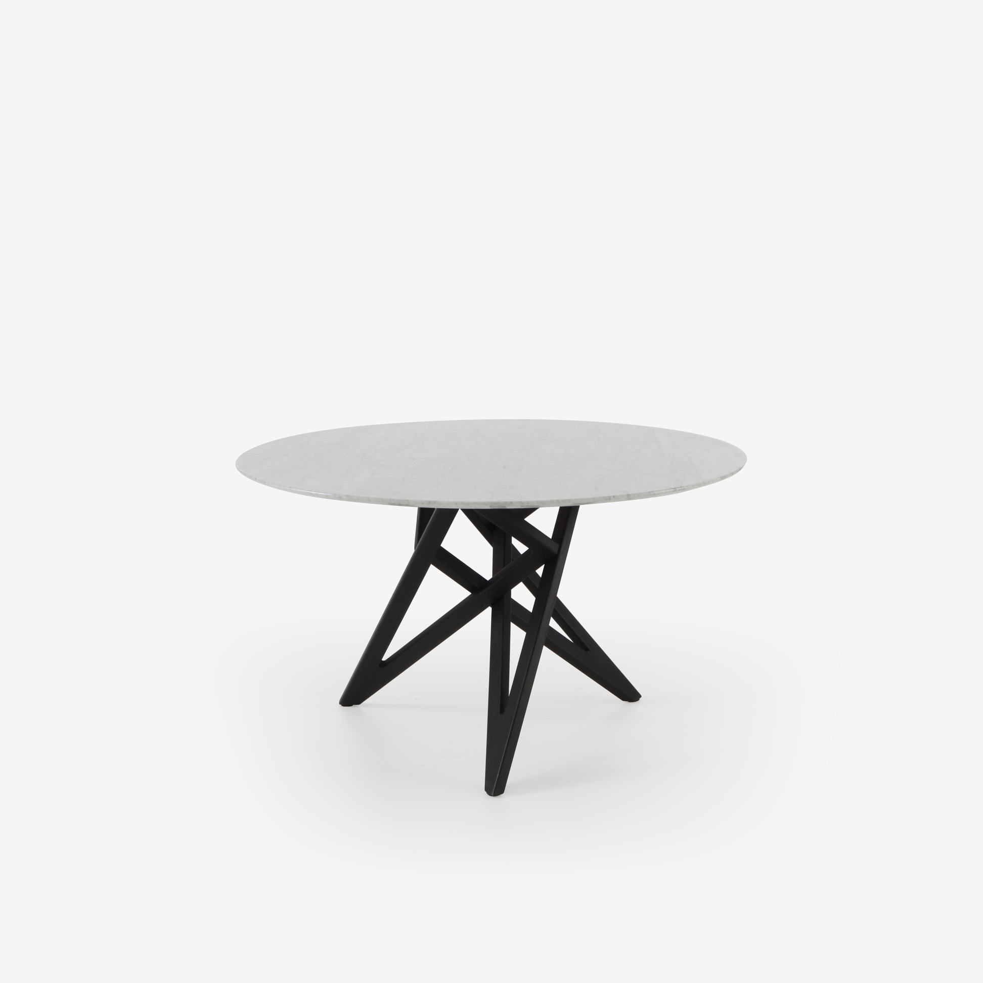 Image ROUND DINING TABLE BASE IN BLACK STAINED ASH 