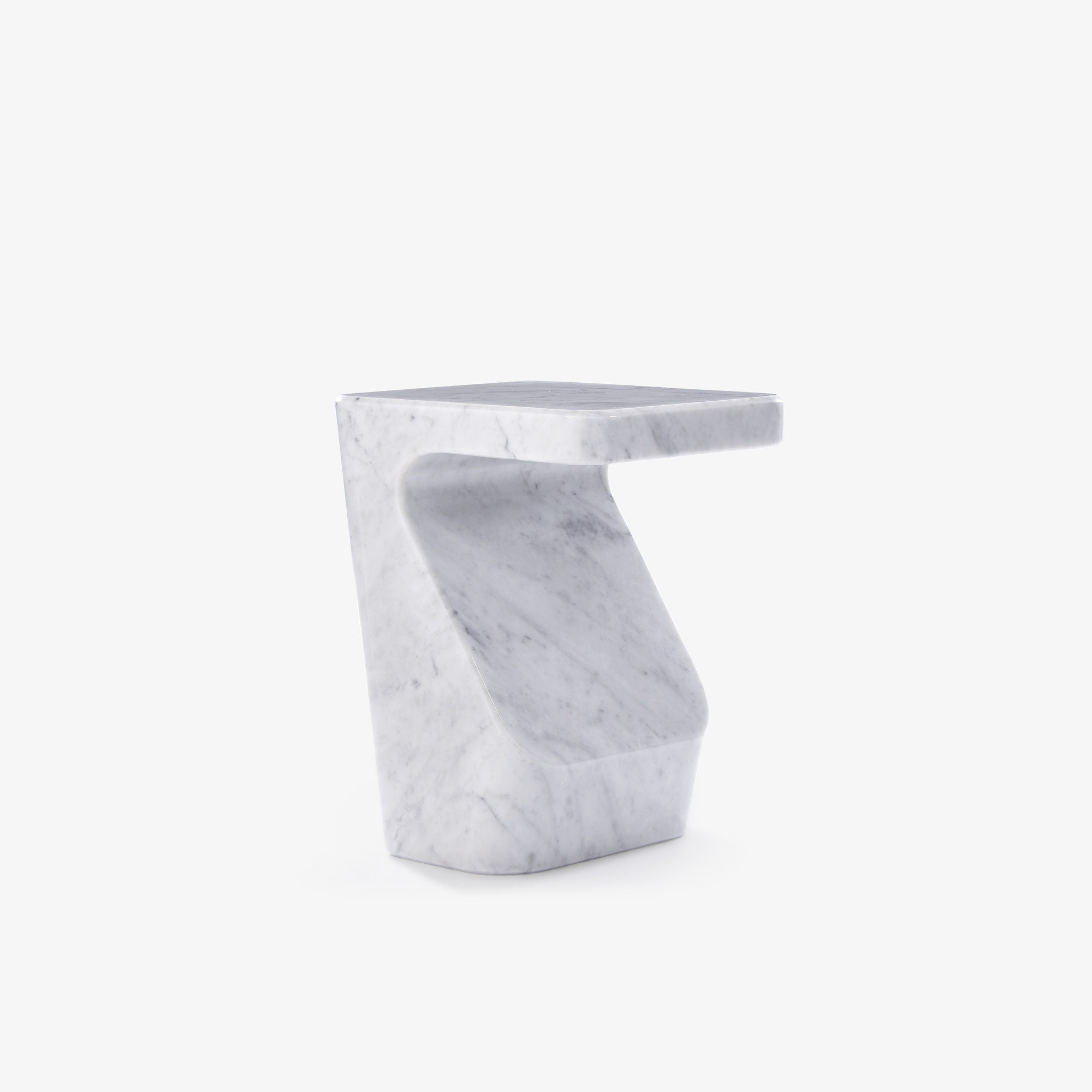 Image Occasional table white marble  3