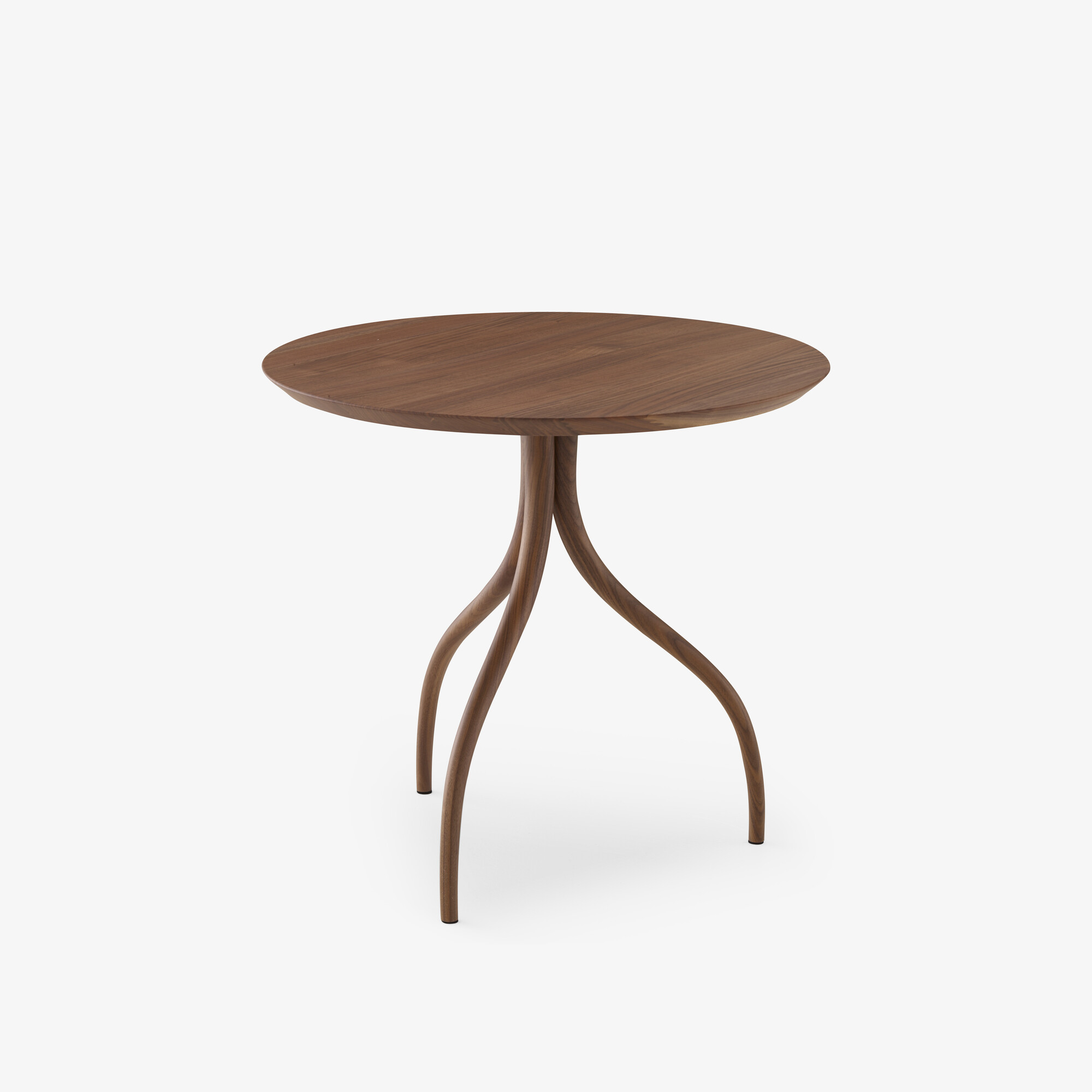 Image Pedestal table walnut  2