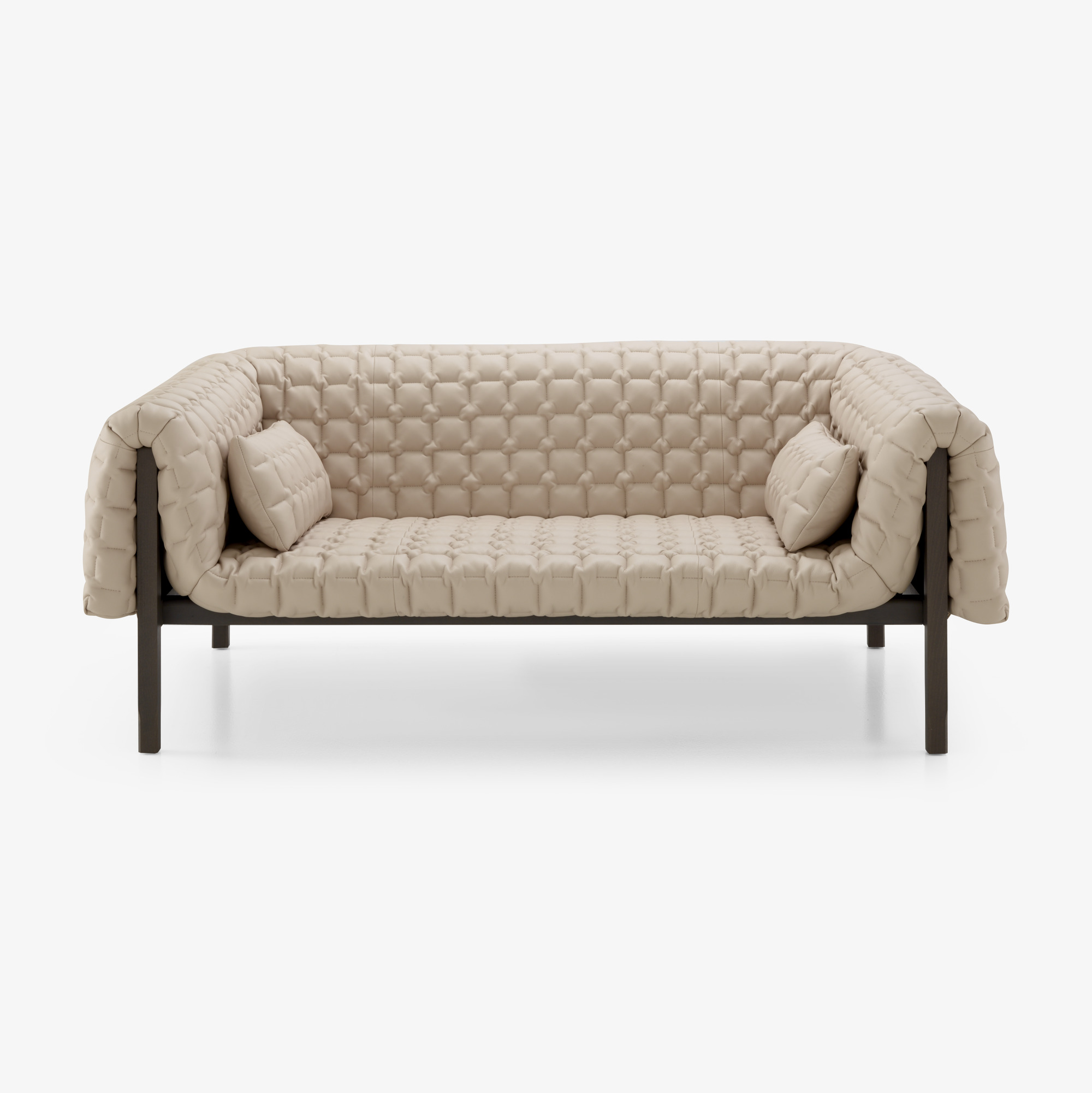 Image Medium sofa low back with 2 lumbar cushions 1