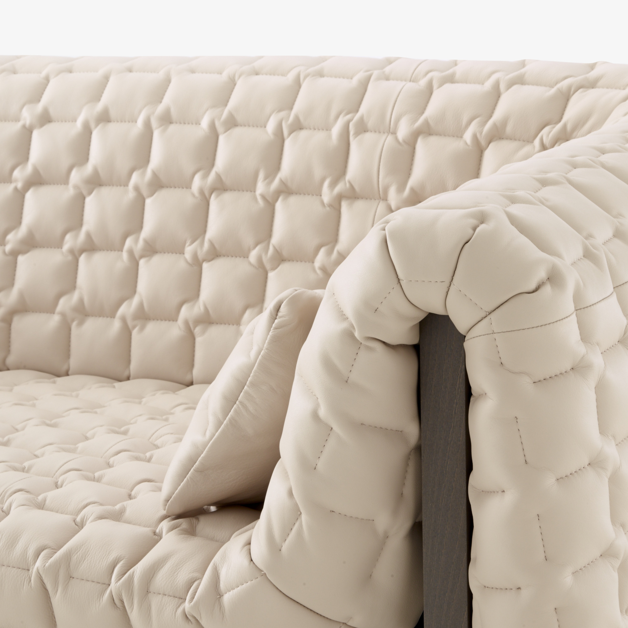 Image Medium sofa low back with 2 lumbar cushions 4