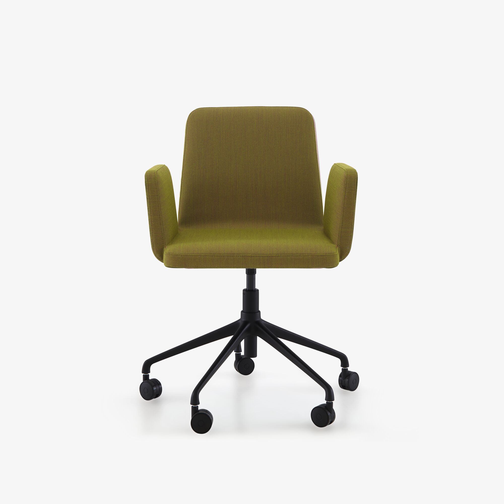 Image CHAIR WITH ARMS ON CASTORS