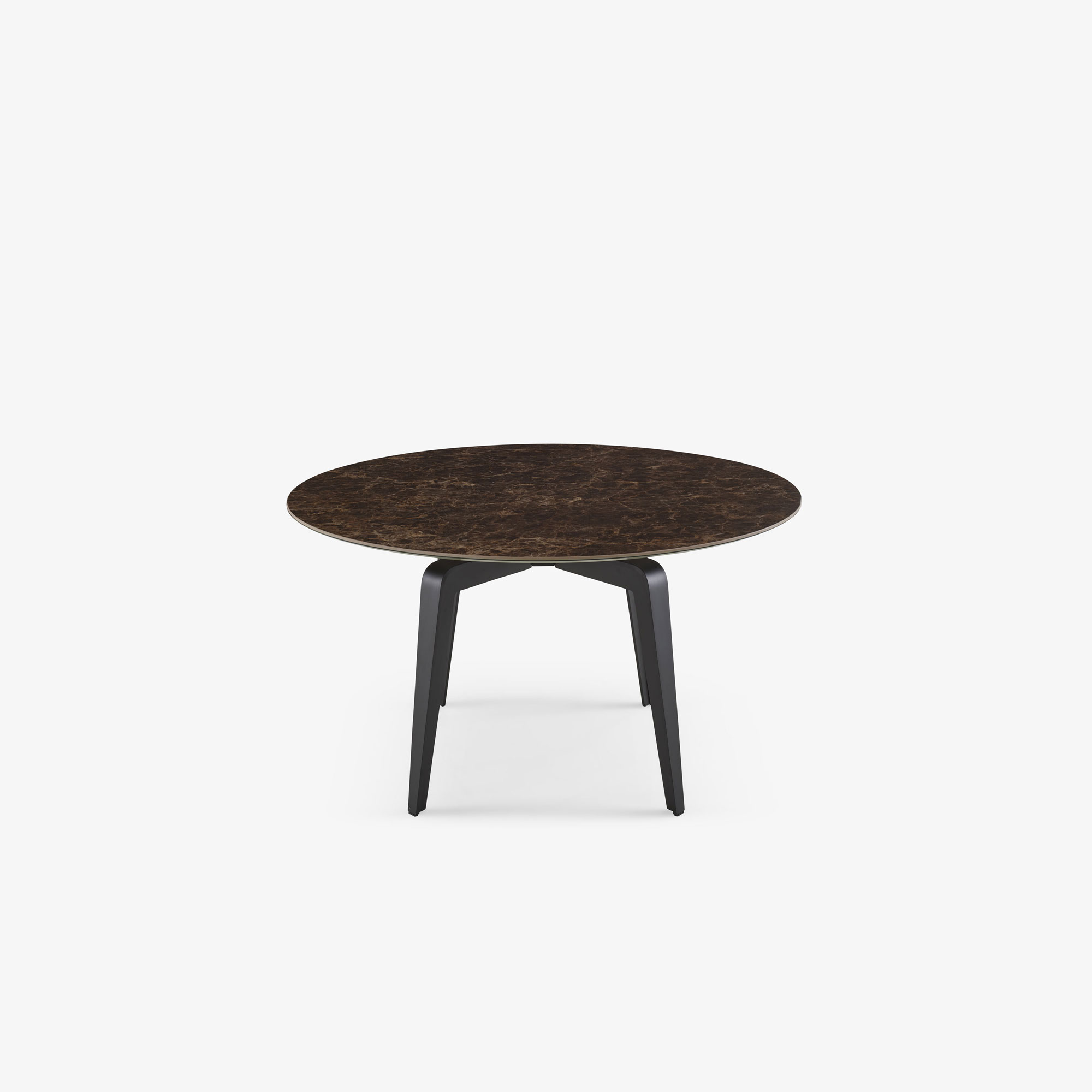 Image ROUND DINING TABLE BLACK LACQUERED BASE 