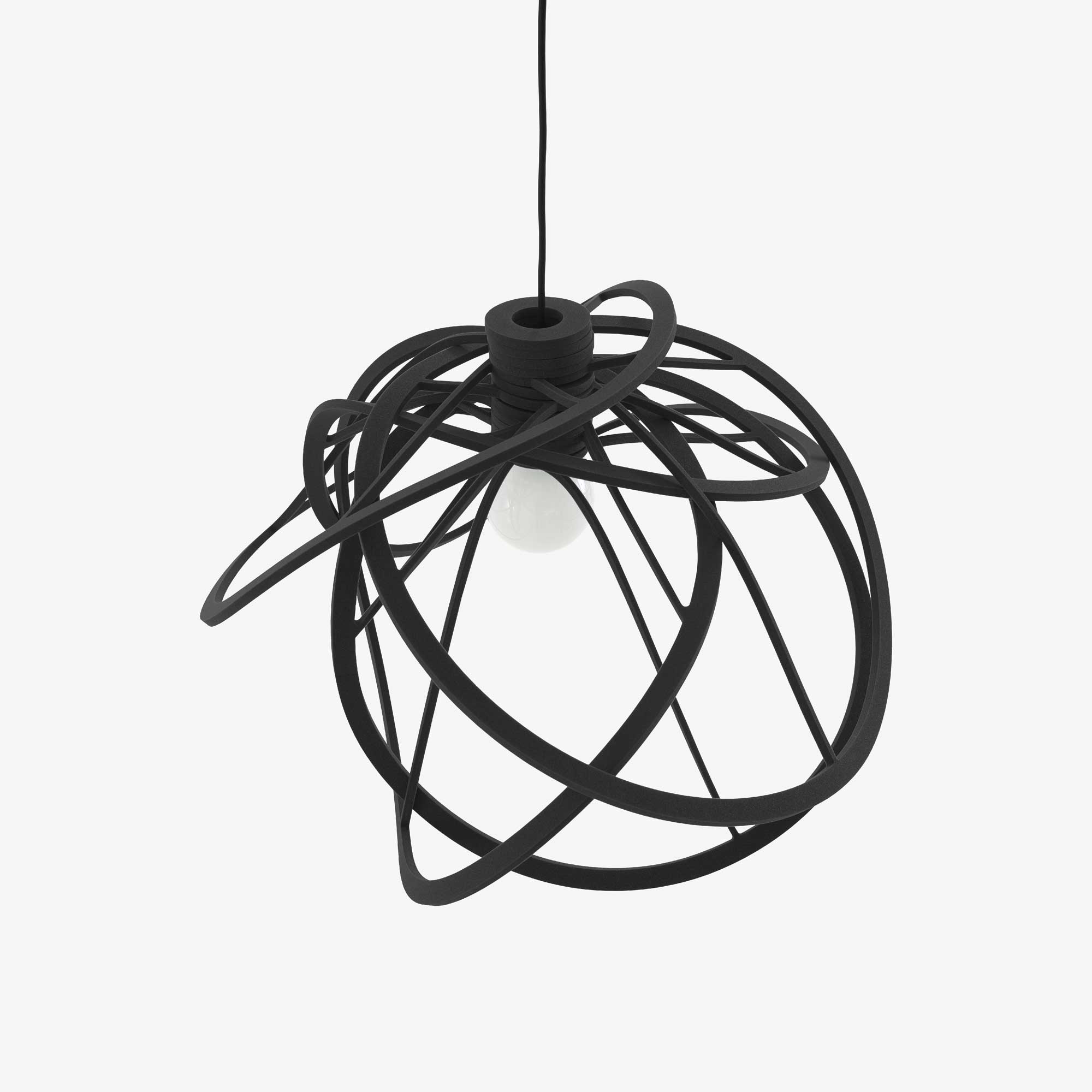 Image Hanging lamp black ul listed 2