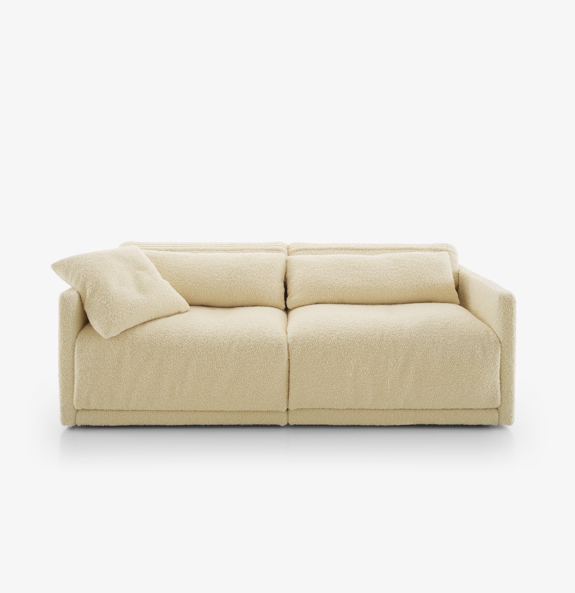 Image Loveseat with slim armrest without lumbar cushion 1