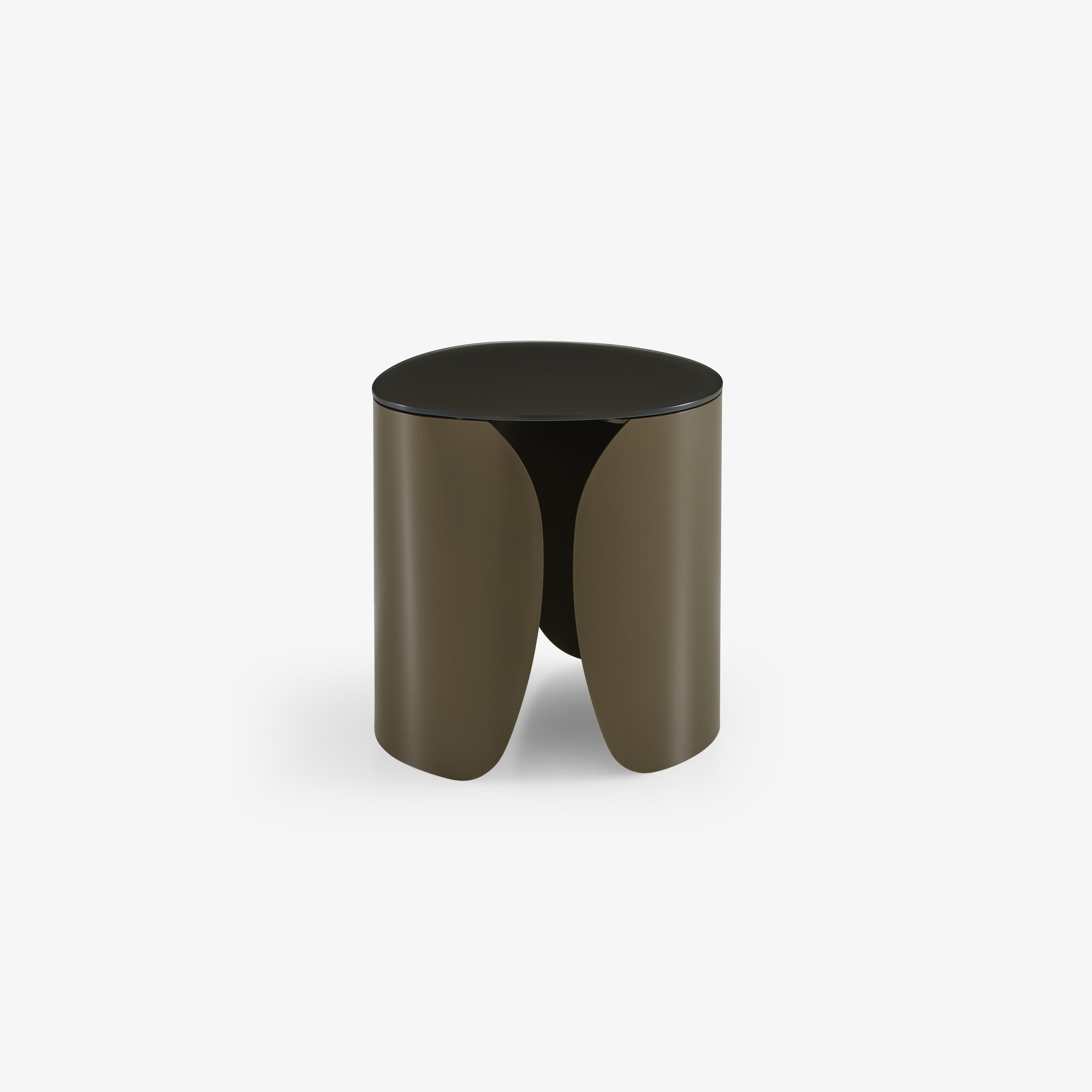 Image Occasional table bronze lacquered tempered glass  2