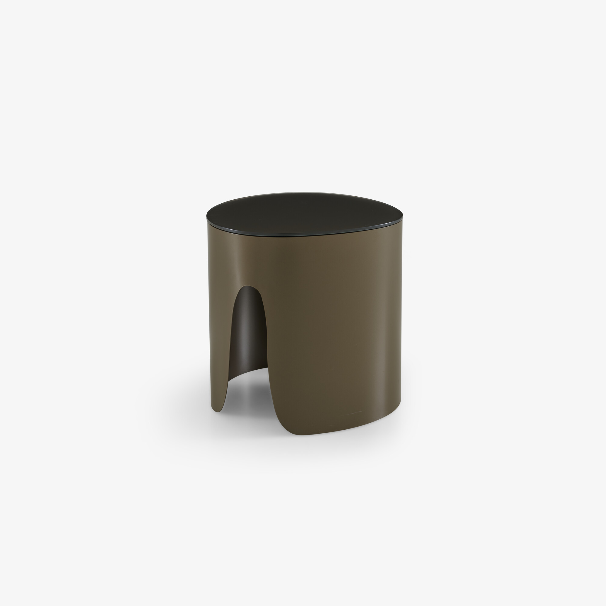 Image Occasional table bronze lacquered tempered glass  3
