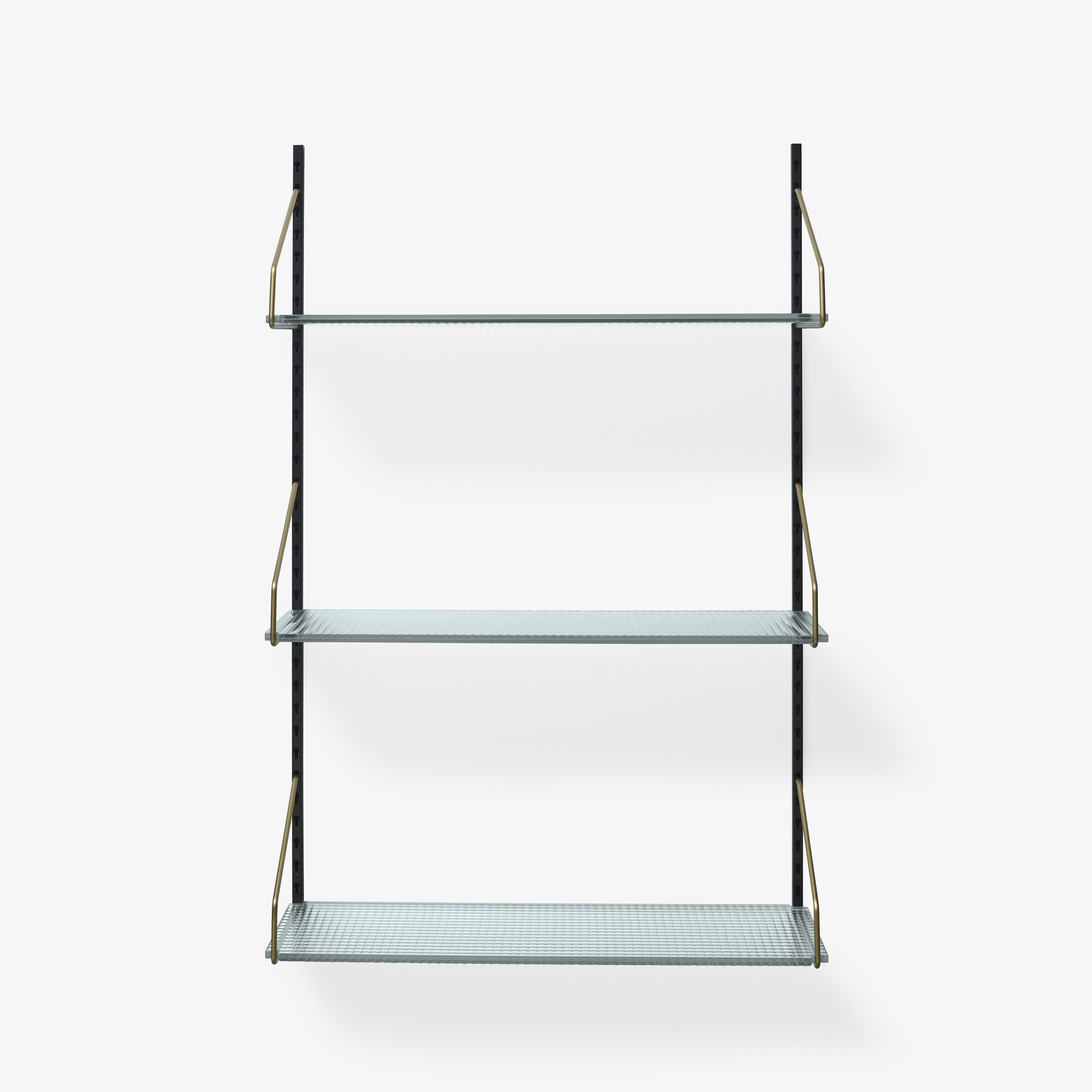 Image WALL MOUNTED BOOKCASE WITH GLASS SHELVES 