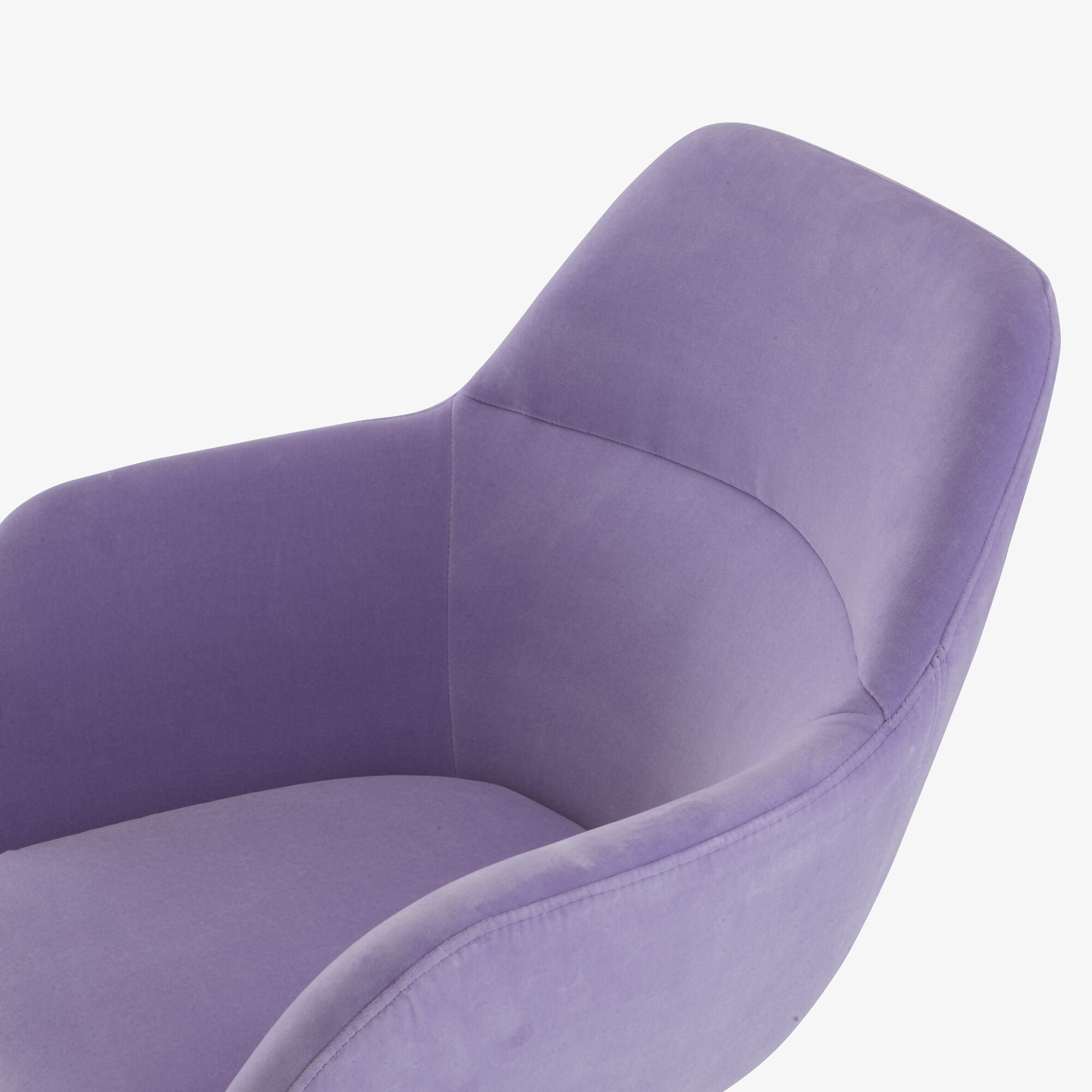 Image Chair with arms brilliant chrome central pedestal  5
