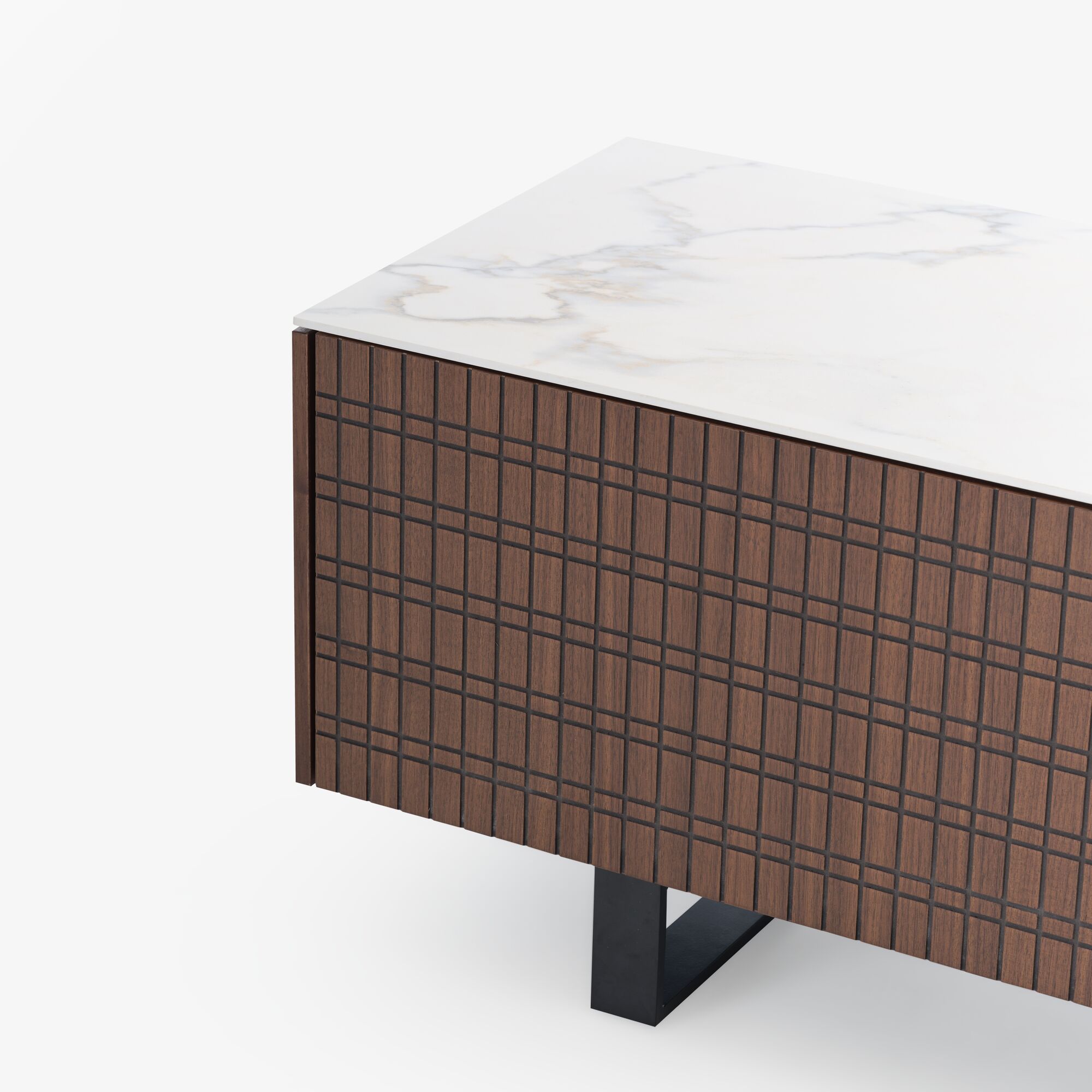 Image Tv cabinet 2 flap doors + 1 drawer  3