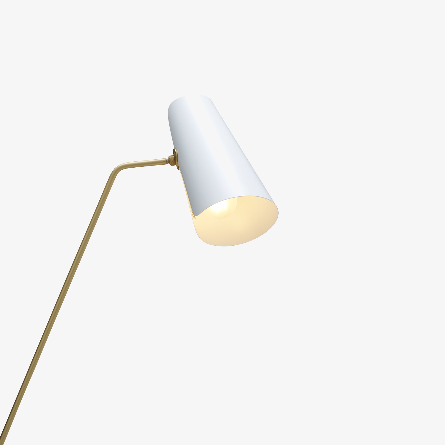 Image Lampadaire abat jour blanc  3