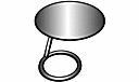 PEDESTAL TABLE BRILLIANT CHROME 