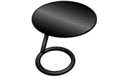 PEDESTAL TABLE BLACK LACQUER 