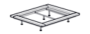 BED FRAME KING SIZE 76" x 80" 