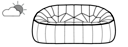 LOVESEAT OUTDOOR COMPLETE ELEMENT