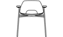 CHAIR WITH ARMS  