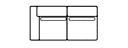 1-ARM LOVESEAT  