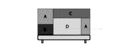 LIT 152,4 x 203,2 (QUEEN SIZE) TÊTE DE LIT AJUSTÉE VERSION MULTICOLORE