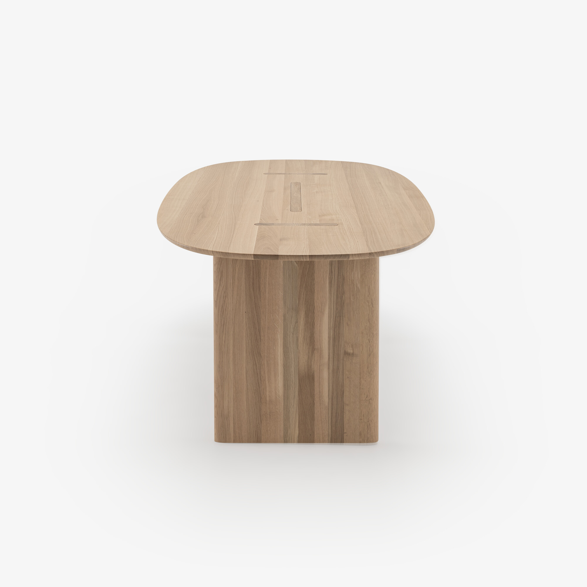 Image Table de repas chêne blanchi massif sur stock 2