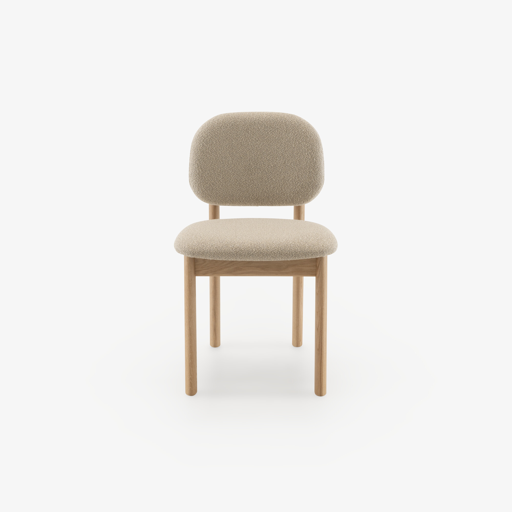 Image Jeu de 2 chaises chêne blanchi ecru 1