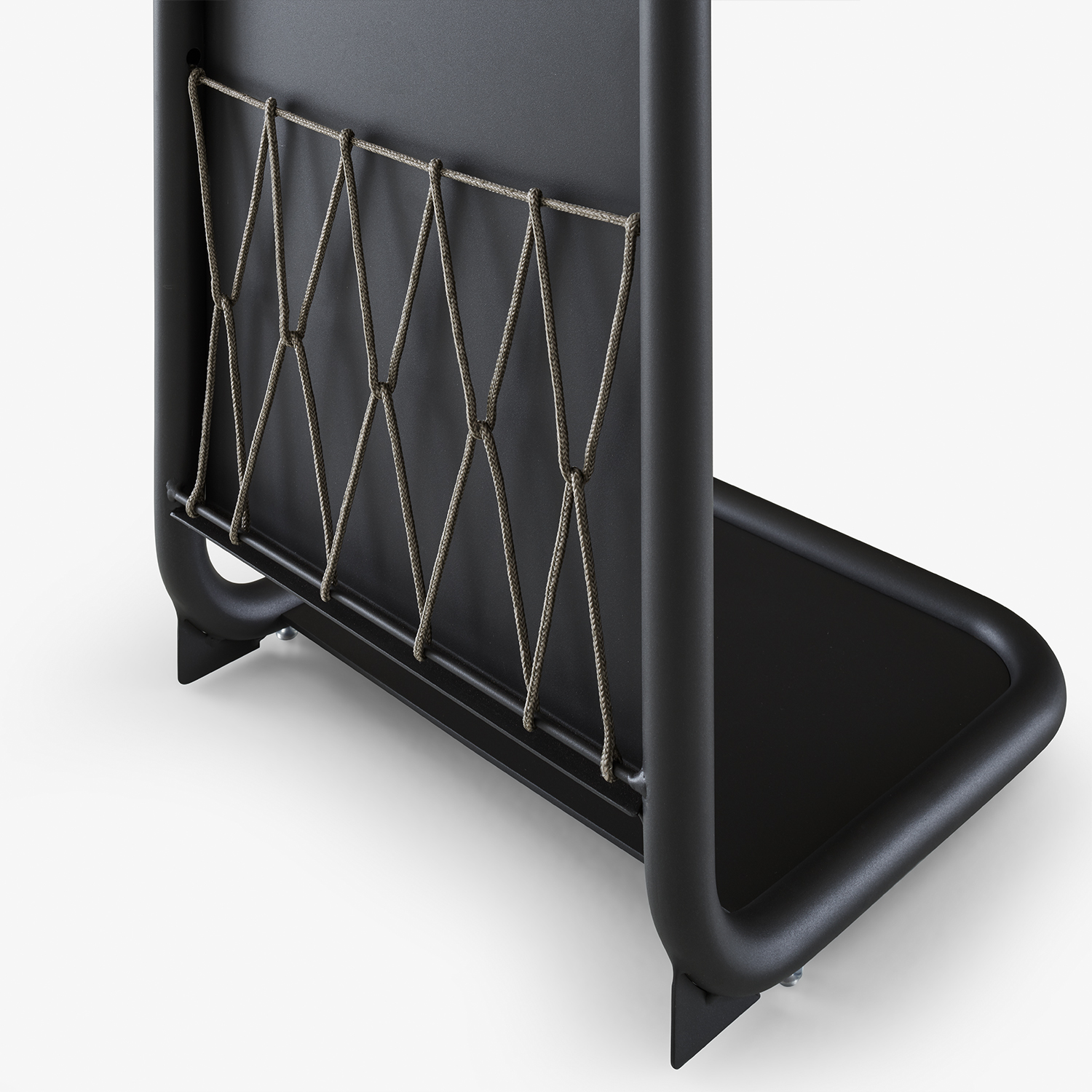 Image Table d’appoint d’exterieur en aluminium laqué charbon   7