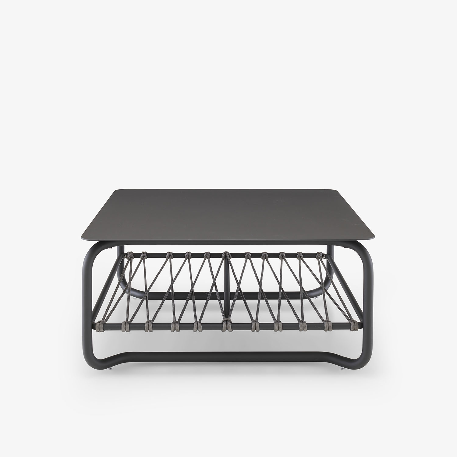 Image Table basse de jardin en aluminium laqué charbon   1