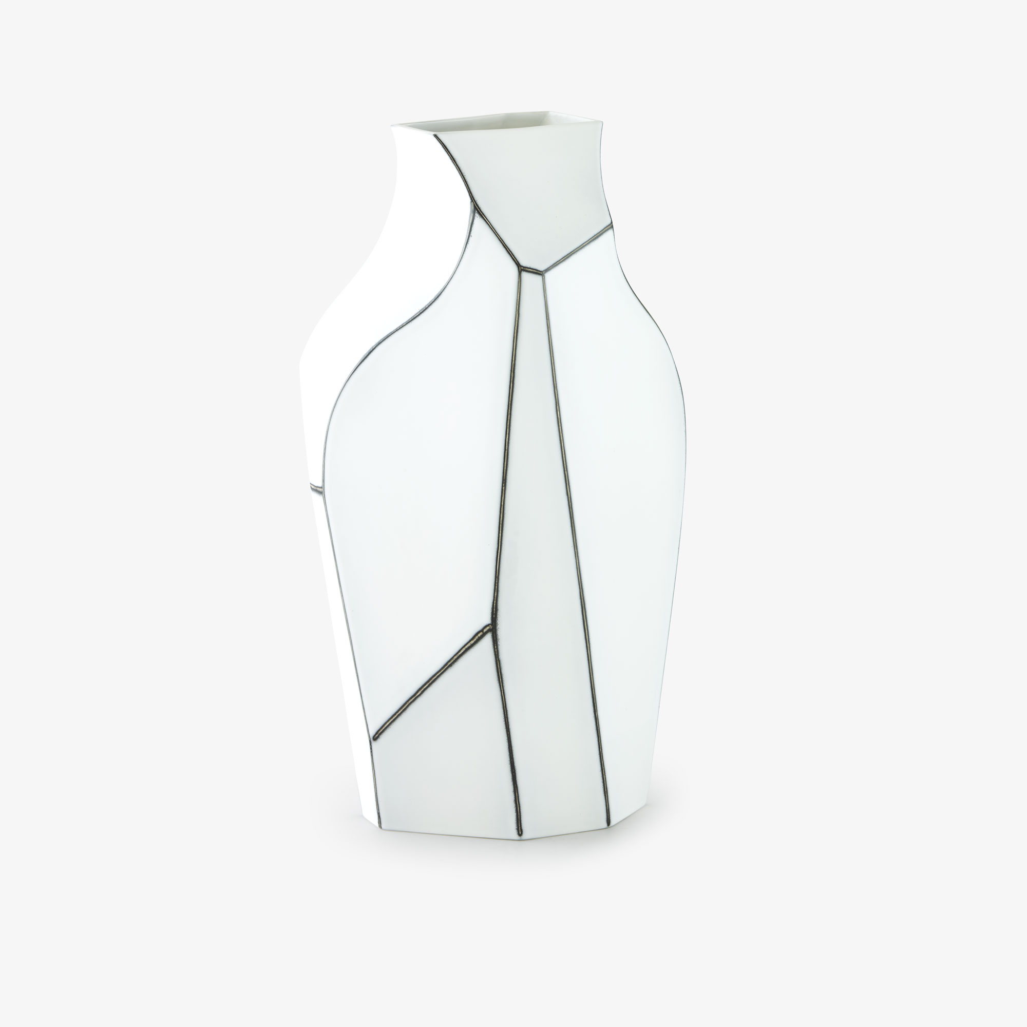 Image Vase blanc / noir  1