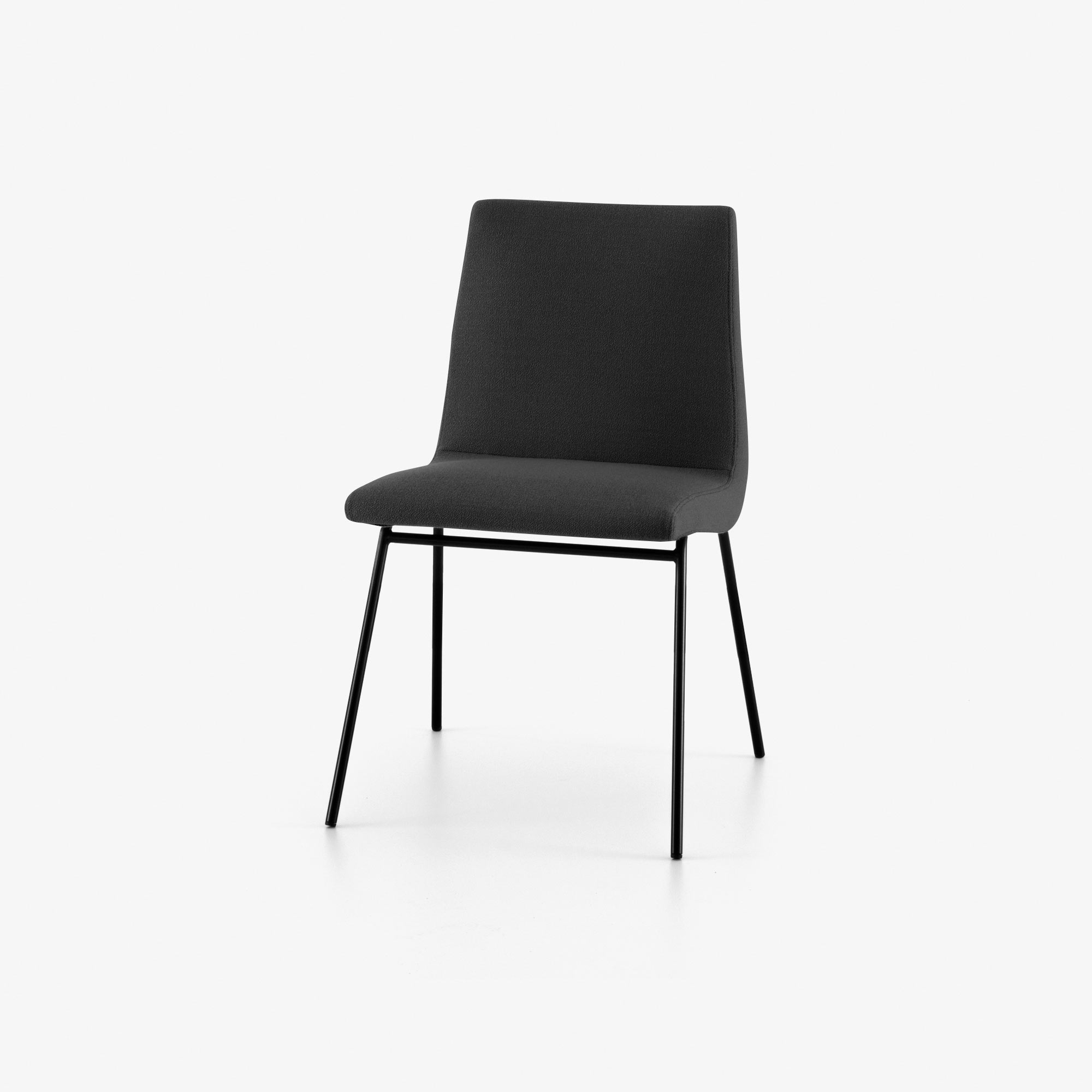 Image STUHL GESTELL LACK SCHWARZ SEIDENMATT  2