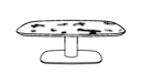 COUCHTISCH MARMORPLATTE GESTELL LACK WEISS