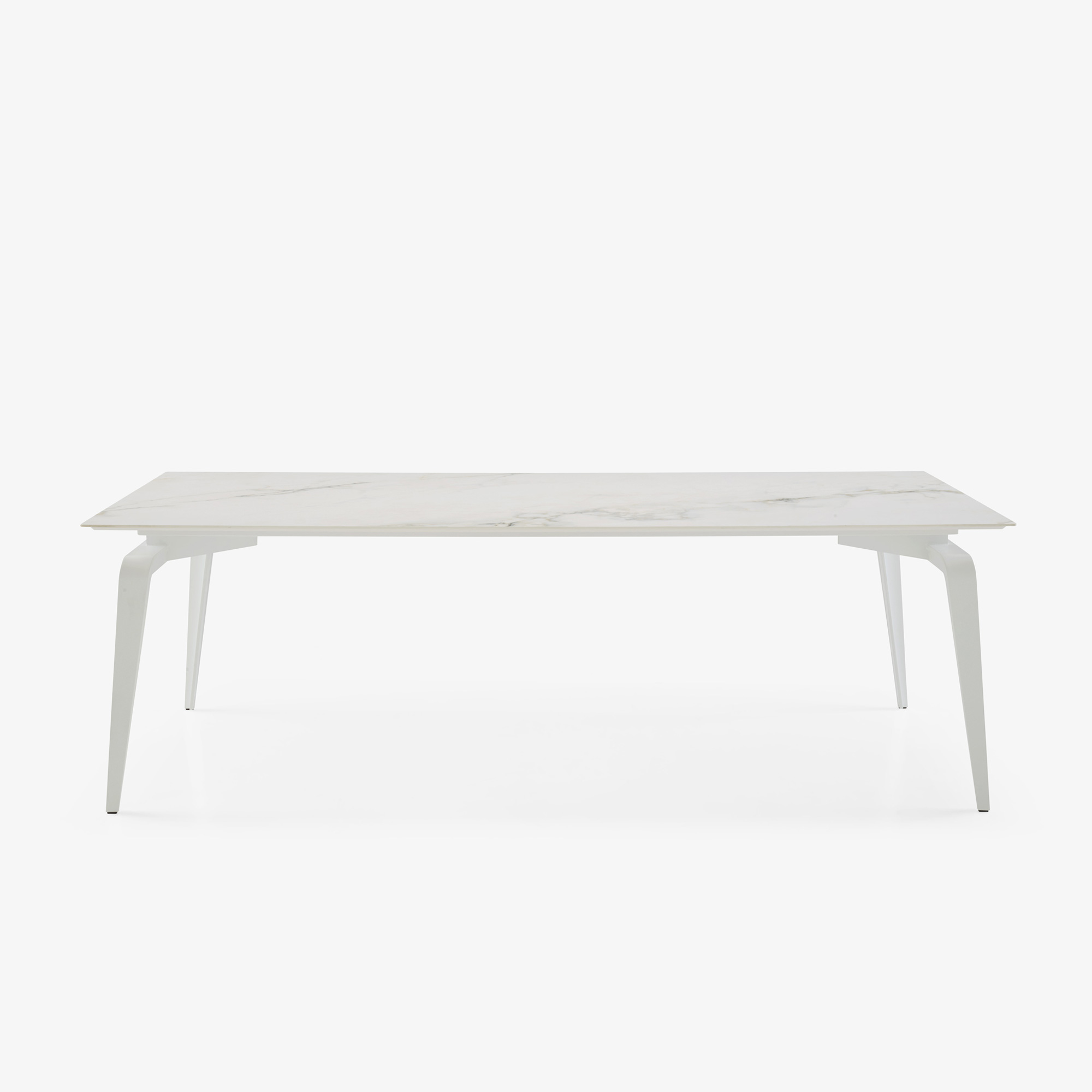 Image 长方形餐桌 白色水性漆底座 