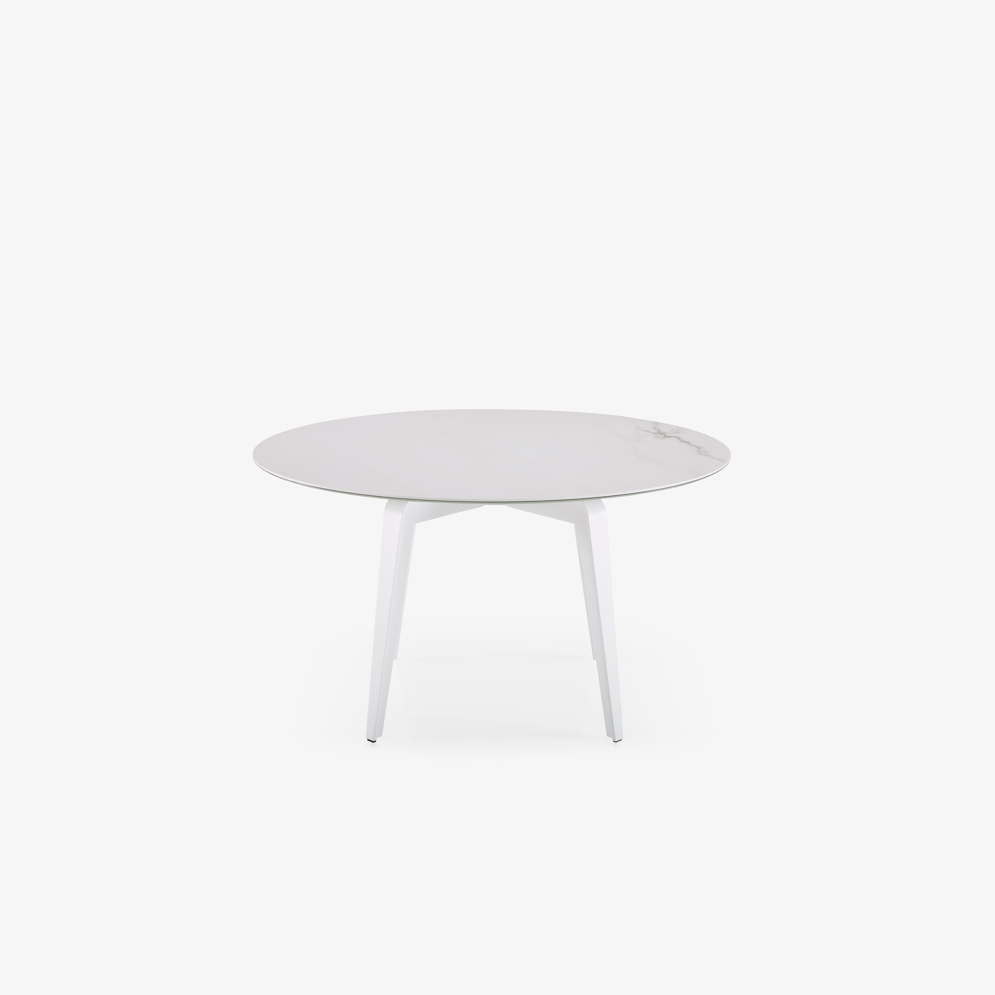 Image 圆形餐桌 白色水性漆底座 