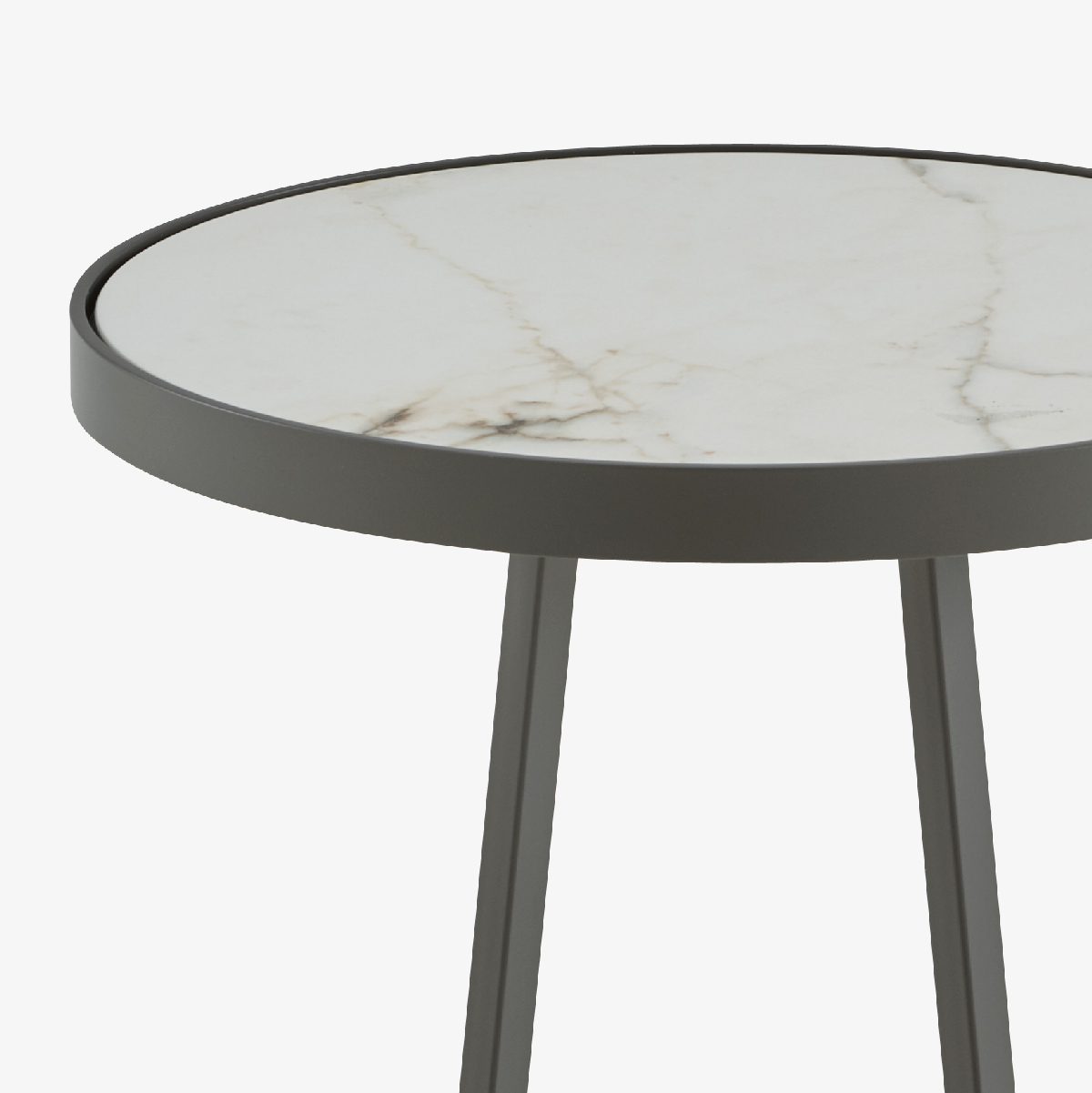 Image 茶几 - 户外 桌面由白色大理石效果的太空瓷制成 小型 3