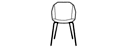 椅子/桥形结构 白色 白色水性漆底座