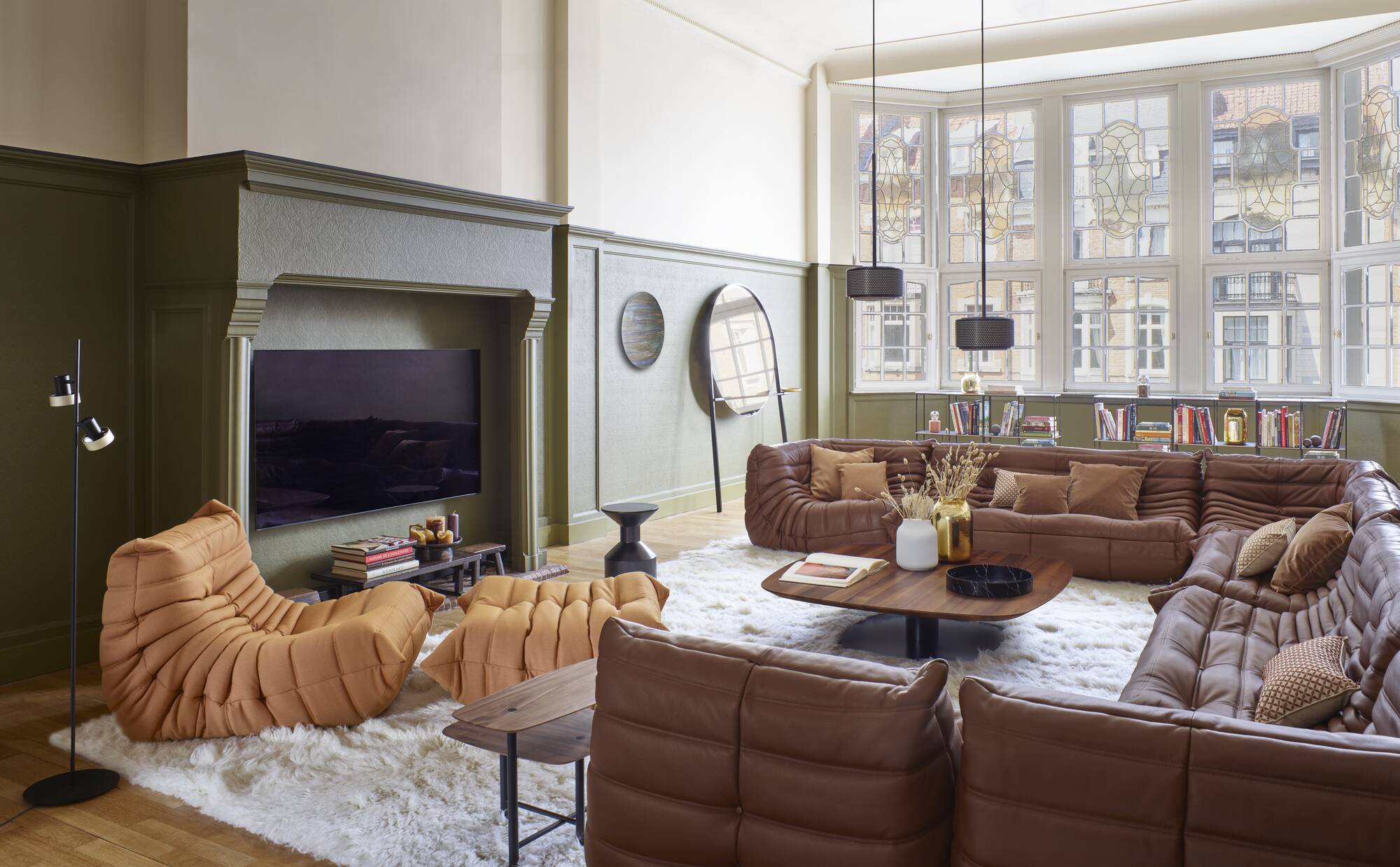 Togo leather sofa hotsell