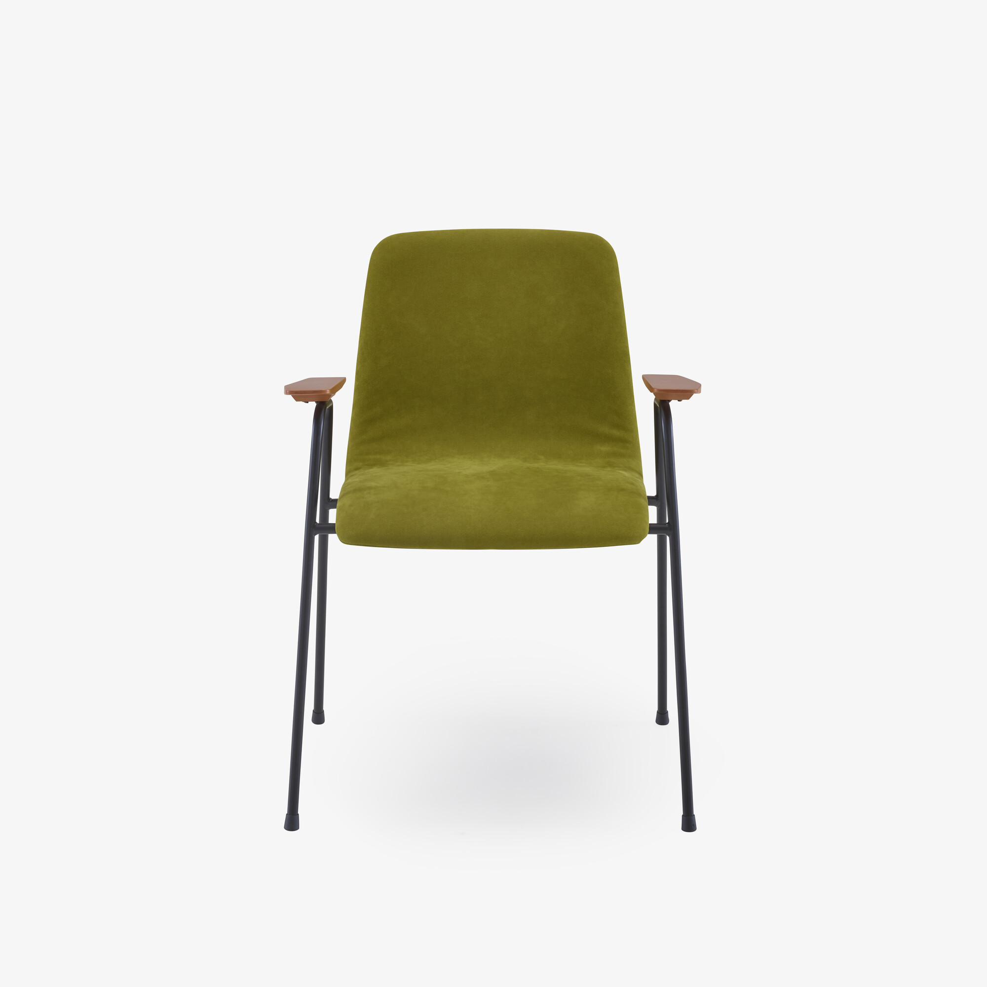 Image BRIDGESTUHL SCHALE GEPOLSTERT GESTELL STAHL LACK SCHWARZ 5