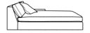 LOUNGESOFA LINKS ARMLEHNE TYP B 