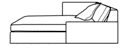 LIEGESOFA ASYMMETRISCH RECHTS  